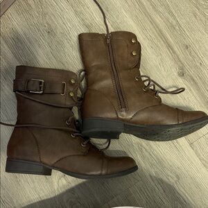 Brown Leather Ankle Boots
